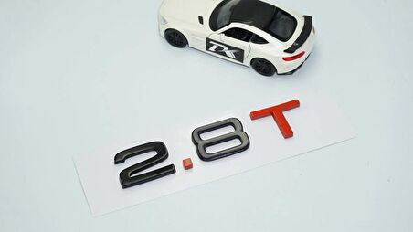 DK Tuning 2.8 T Bagaj Siyah Kırmızı 3M Yazı Logo Audi İle Uyumlu