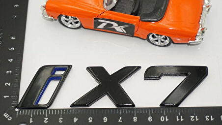 DK Tuning Yeni iX7 Bagaj Siyah Mavi ABS Yazı Logo Bmw İle Uyumlu