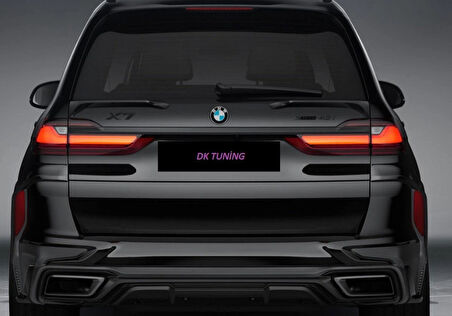 DK Tuning Yeni iX7 Bagaj Siyah Mavi ABS Yazı Logo Bmw İle Uyumlu