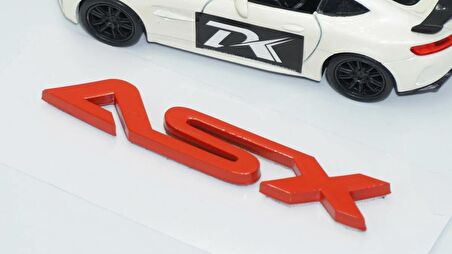 DK Tuning ASX Bagaj Kırmızı ABS 3M Yazı Logo Mitsubishi İle Uyumlu