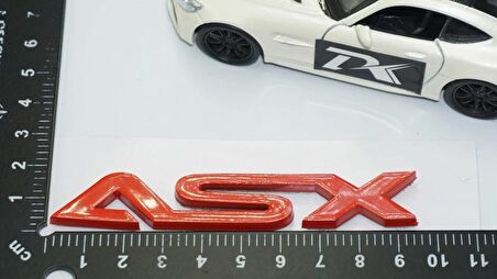 DK Tuning ASX Bagaj Kırmızı ABS 3M Yazı Logo Mitsubishi İle Uyumlu