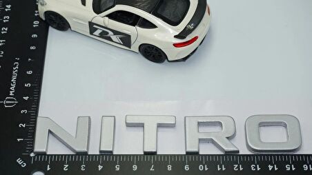 DK Tuning Dodge Nitro Bagaj Gri ABS 3M 3D Yazı Logo Amblem