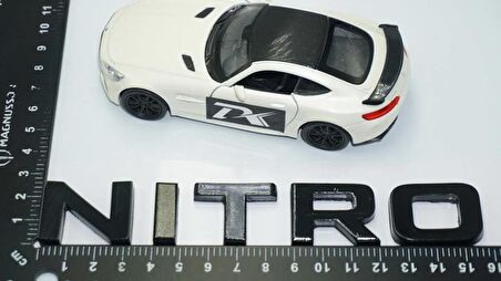 DK Tuning Dodge Nitro Bagaj Siyah ABS 3M 3D Yazı Logo Amblem