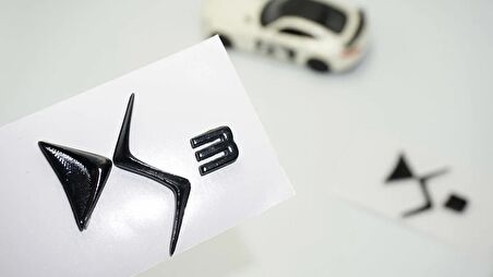 DK Tuning DS3 Çamurluk Siyah Logo Arma Yazı Seti Citroen İle Uyumlu