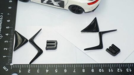 DK Tuning DS3 Çamurluk Siyah Logo Arma Yazı Seti Citroen İle Uyumlu
