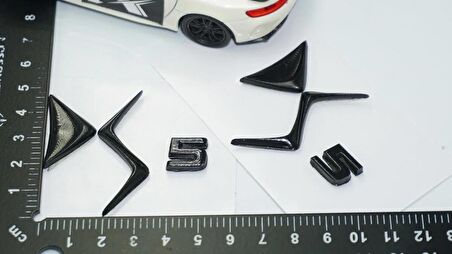DK Tuning DS5 Çamurluk Siyah Logo Arma Yazı Seti Citroen İle Uyumlu