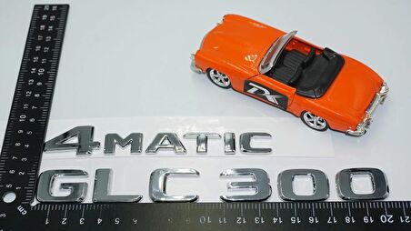 DK Tuning GLC300 4Matic Bagaj Krom ABS Yazı Logo Benz İle Uyumlu