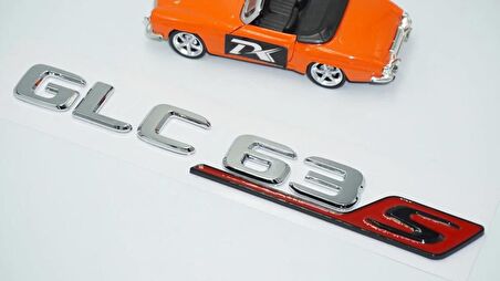 DK Tuning GLC 63S Bagaj Kırmızı Krom ABS Yazı Logo Benz İle Uyumlu