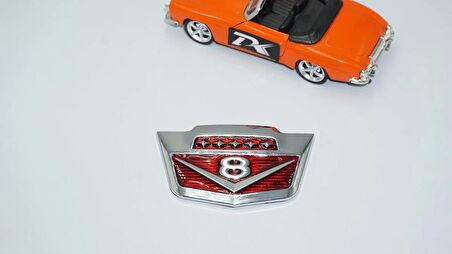 DK Tuning V8 Bagaj Yeni Versiyon Krom Metal Logo Amblem