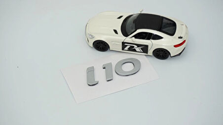 DK Tuning i10 Bagaj 3M Gri Yeni Nesil Yazı Logo Hyundai İle Uyumlu