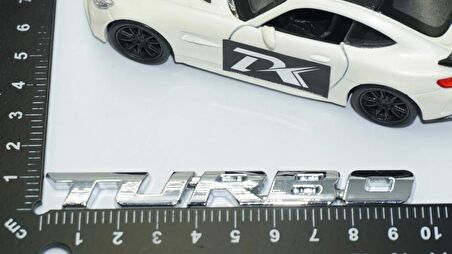 DK Tuning Turbo Bagaj Krom Metal 3M 3D Bagaj Yazı Logo K
