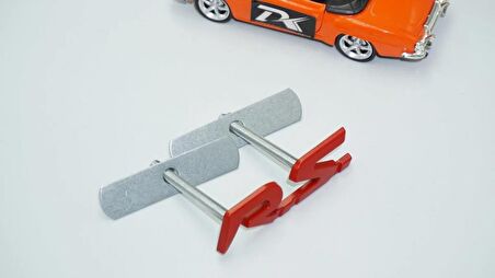 DK Tuning RS Ön Panjur Kırmızı Metal Logo Arma Renault İle Uyumlu