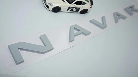 DK Tuning Navara 3M 3D Gri Abs Bagaj Yazı Logo Nissan İle Uyumlu