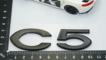 DK Tuning Citroen C5 2008-2017 Bagaj Siyah ABS 3M 3D Yazı Logo Amblem