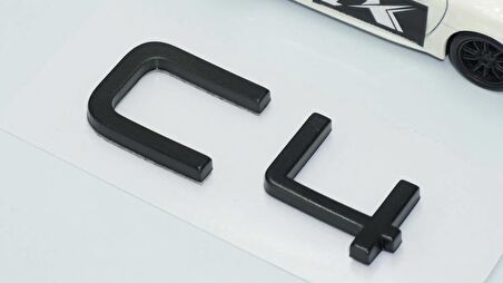 DK Tuning Citroen C4 MK3 2018+ Cactus Bagaj Siyah Yazı Logo Amblem