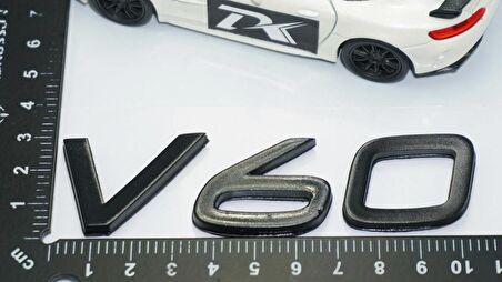 DK Tuning V60 Siyah ABS 3M 3D Bagaj Yazı Logo Volvo İle Uyumlu