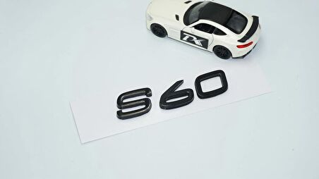 DK Tuning S60 Siyah ABS 3M 3D Bagaj Yazı Logo Volvo İle Uyumlu