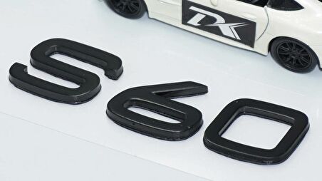 DK Tuning S60 Siyah ABS 3M 3D Bagaj Yazı Logo Volvo İle Uyumlu