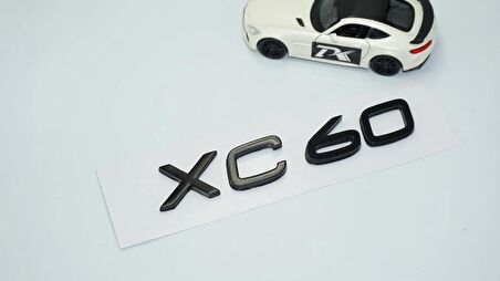 DK Tuning XC60 Siyah ABS 3M 3D Bagaj Yazı Logo Volvo İle Uyumlu