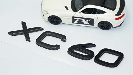 DK Tuning XC60 Siyah ABS 3M 3D Bagaj Yazı Logo Volvo İle Uyumlu
