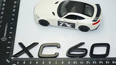DK Tuning XC60 Siyah ABS 3M 3D Bagaj Yazı Logo Volvo İle Uyumlu