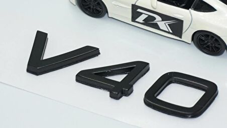 DK Tuning V40 Siyah ABS 3M 3D Bagaj Yazı Logo Volvo İle Uyumlu