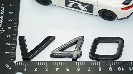 DK Tuning V40 Siyah ABS 3M 3D Bagaj Yazı Logo Volvo İle Uyumlu