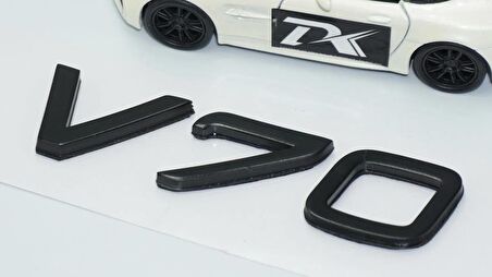 DK Tuning V70 Siyah ABS 3M 3D Bagaj Yazı Logo Volvo İle Uyumlu