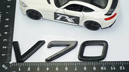 DK Tuning V70 Siyah ABS 3M 3D Bagaj Yazı Logo Volvo İle Uyumlu