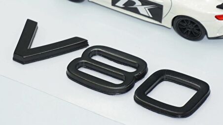 DK Tuning V80 Siyah ABS 3M 3D Bagaj Yazı Logo Volvo İle Uyumlu