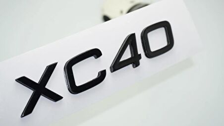 DK Tuning XC40 Siyah ABS 3M 3D Bagaj Yazı Logo Volvo İle Uyumlu