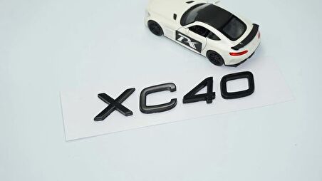 DK Tuning XC40 Siyah ABS 3M 3D Bagaj Yazı Logo Volvo İle Uyumlu