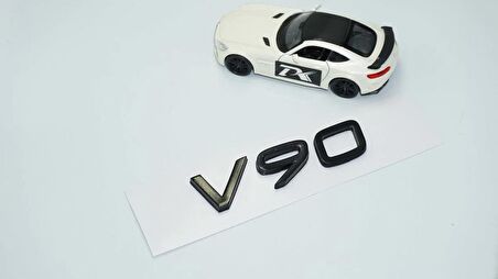 DK Tuning V90 Siyah ABS 3M 3D Bagaj Yazı Logo Volvo İle Uyumlu