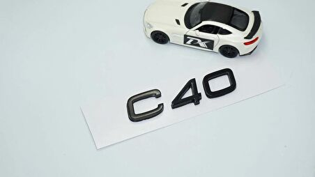 DK Tuning C40 Siyah ABS 3M 3D Bagaj Yazı Logo Volvo İle Uyumlu