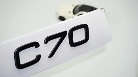 DK Tuning C70 Siyah ABS 3M 3D Bagaj Yazı Logo Volvo İle Uyumlu