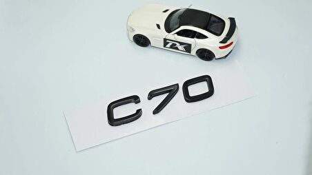DK Tuning C70 Siyah ABS 3M 3D Bagaj Yazı Logo Volvo İle Uyumlu