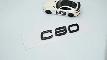 DK Tuning C80 Siyah ABS 3M 3D Bagaj Yazı Logo Volvo İle Uyumlu