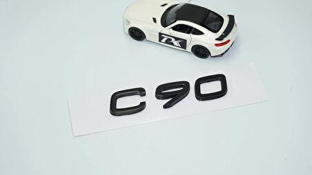 DK Tuning C90 Siyah ABS 3M 3D Bagaj Yazı Logo Volvo İle Uyumlu