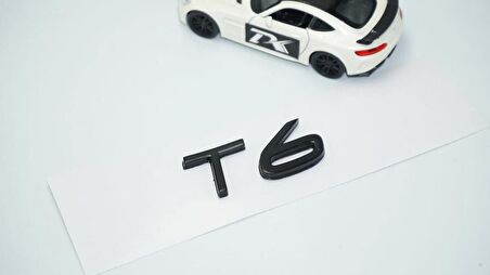 DK Tuning T6 Siyah ABS 3M 3D Bagaj Yazı Logo Volvo İle Uyumlu
