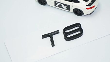 DK Tuning T8 Siyah ABS 3M 3D Bagaj Yazı Logo Volvo İle Uyumlu