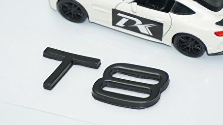 DK Tuning T8 Siyah ABS 3M 3D Bagaj Yazı Logo Volvo İle Uyumlu