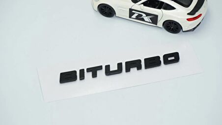 DK Tuning Biturbo Siyah ABS Bagaj Yazı Logo Mercedes İle Uyumlu