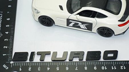 DK Tuning Biturbo Siyah ABS Bagaj Yazı Logo Mercedes İle Uyumlu