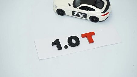 DK Tuning 1.0T Bagaj Siyah Kırmızı Yazı Logo Volkswagen İle Uyumlu