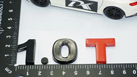 DK Tuning 1.0T Bagaj Siyah Kırmızı Yazı Logo Volkswagen İle Uyumlu