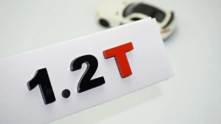 DK Tuning 1.2T Bagaj Siyah Kırmızı Yazı Logo Volkswagen İle Uyumlu