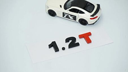 DK Tuning 1.2T Bagaj Siyah Kırmızı Yazı Logo Volkswagen İle Uyumlu