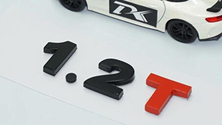 DK Tuning 1.2T Bagaj Siyah Kırmızı Yazı Logo Volkswagen İle Uyumlu