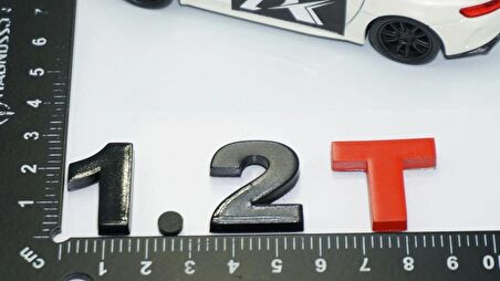 DK Tuning 1.2T Bagaj Siyah Kırmızı Yazı Logo Volkswagen İle Uyumlu