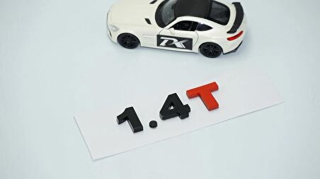 DK Tuning 1.4T Bagaj Siyah Kırmızı Yazı Logo Volkswagen İle Uyumlu